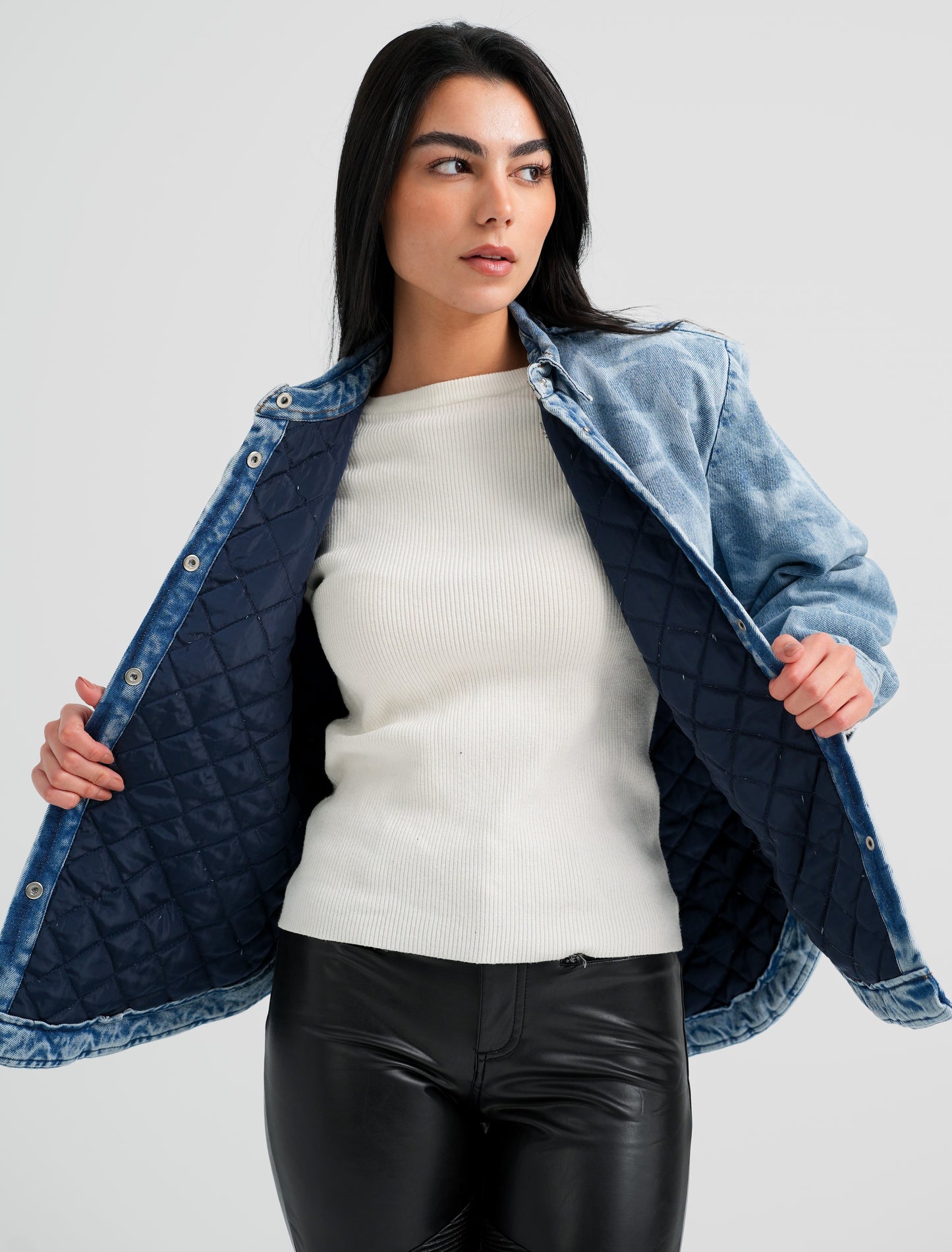 STELLA - Denim Padded Over Shirt
