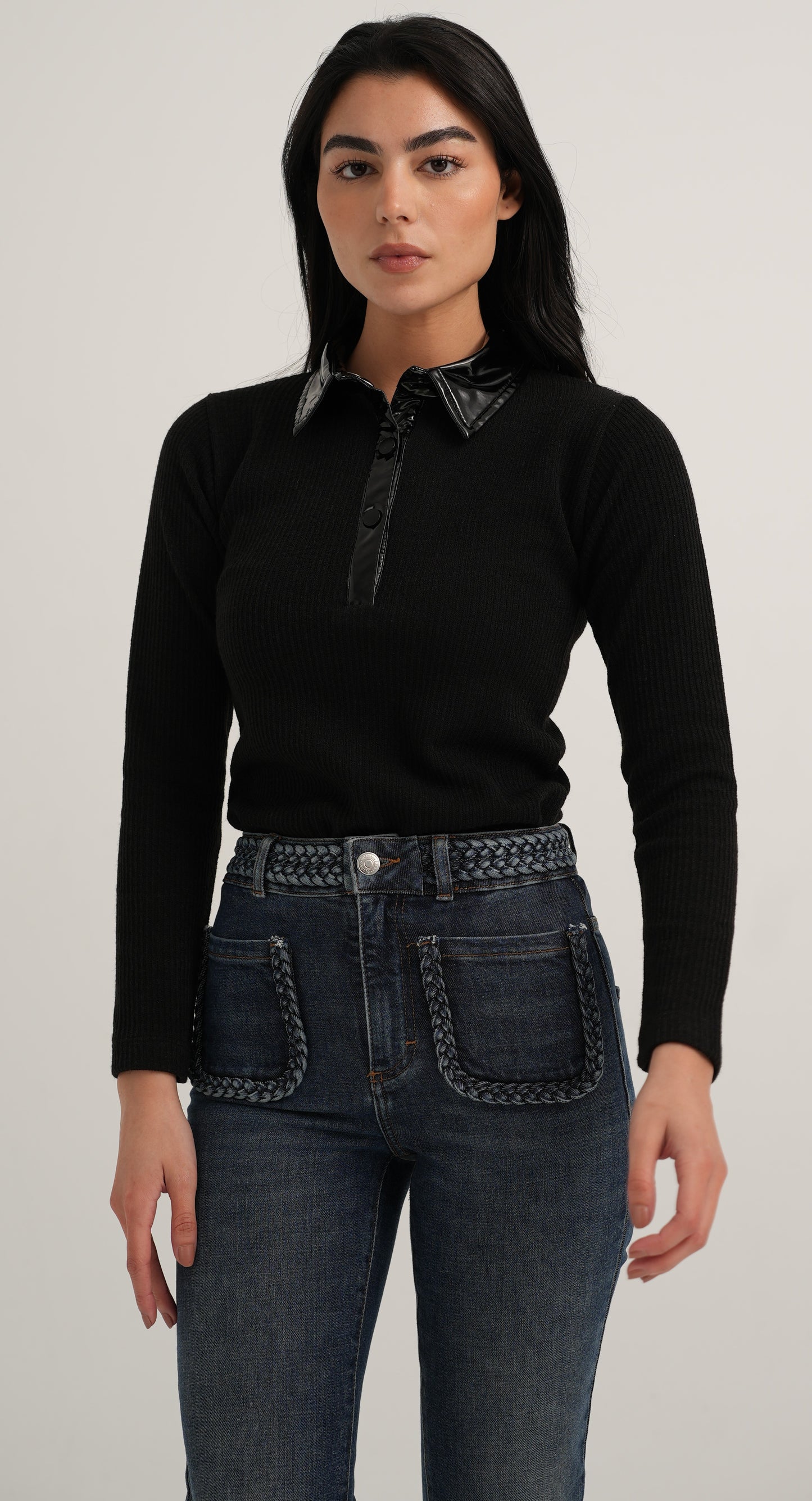 WEDNESDAY Black - Ribbed Top