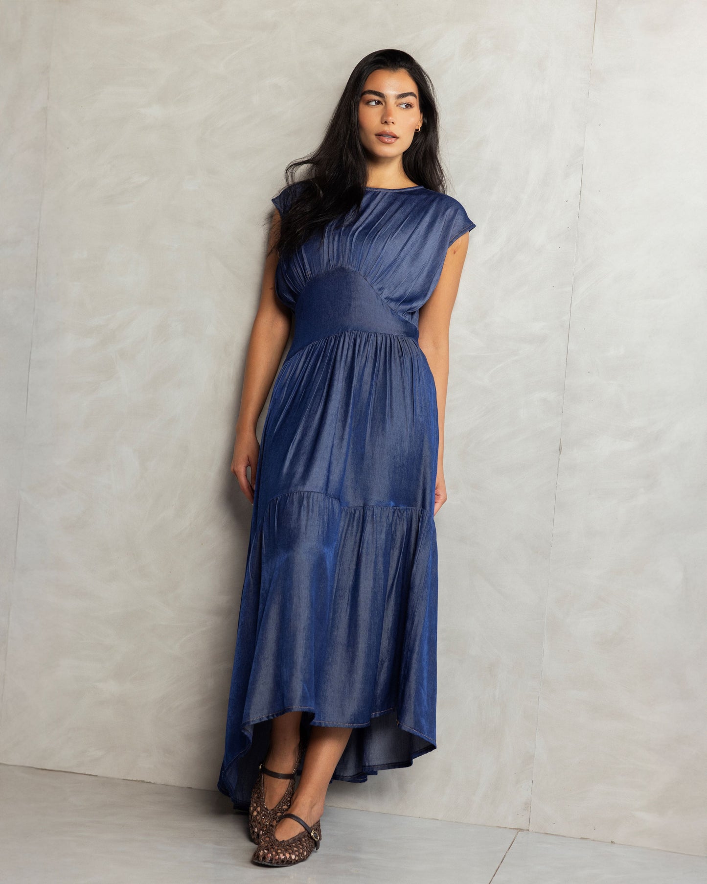 OPHILIA - Dress (Dark Denim)