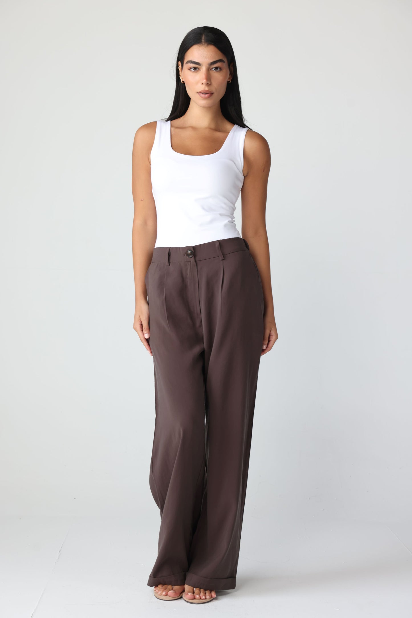 LAVINA - Pants (Brown)