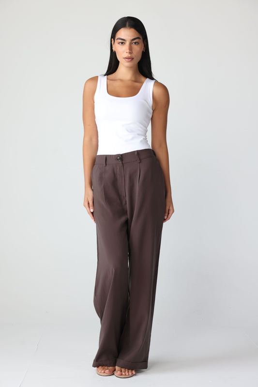 LAVINA - Pants (Brown)