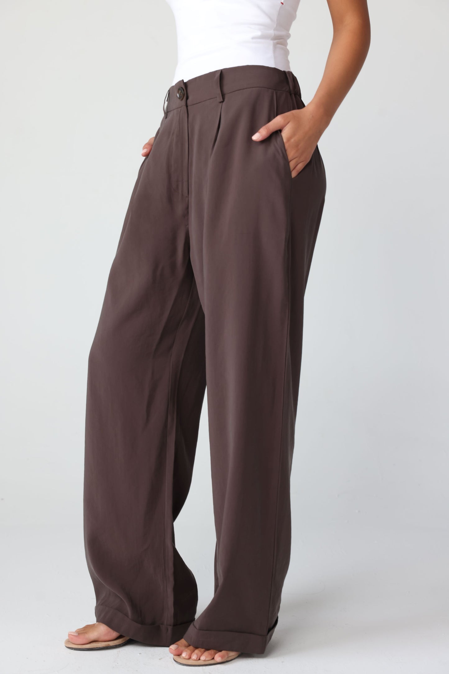 LAVINA - Pants (Brown)
