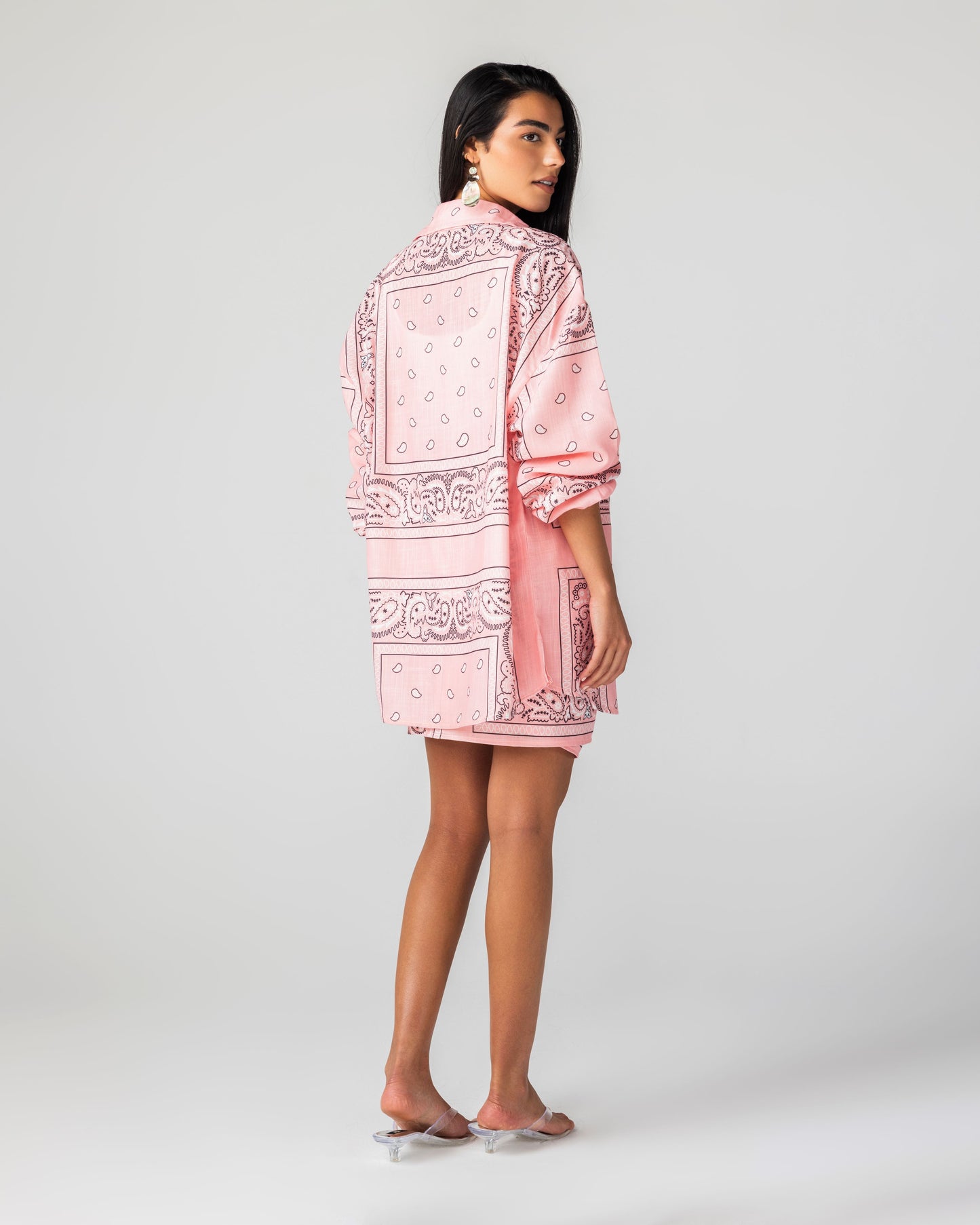The OG Bandana print Sarong set - (Pink)