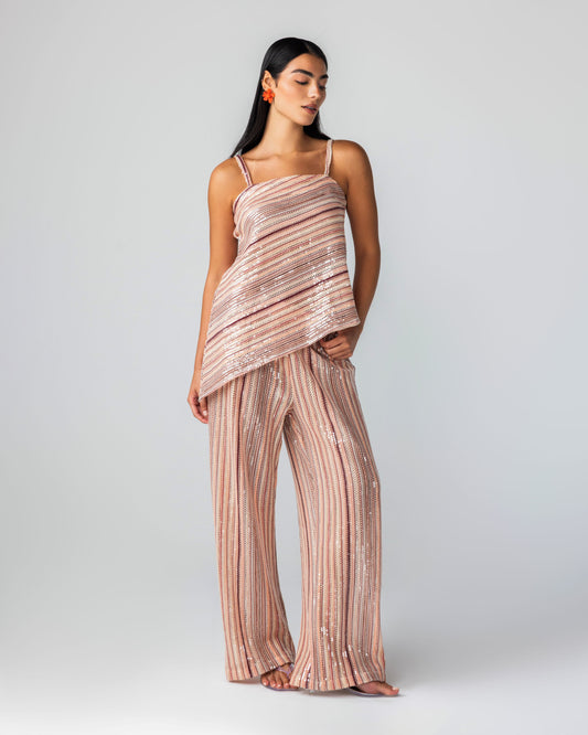 IRMA - Asymmetric sequin Top