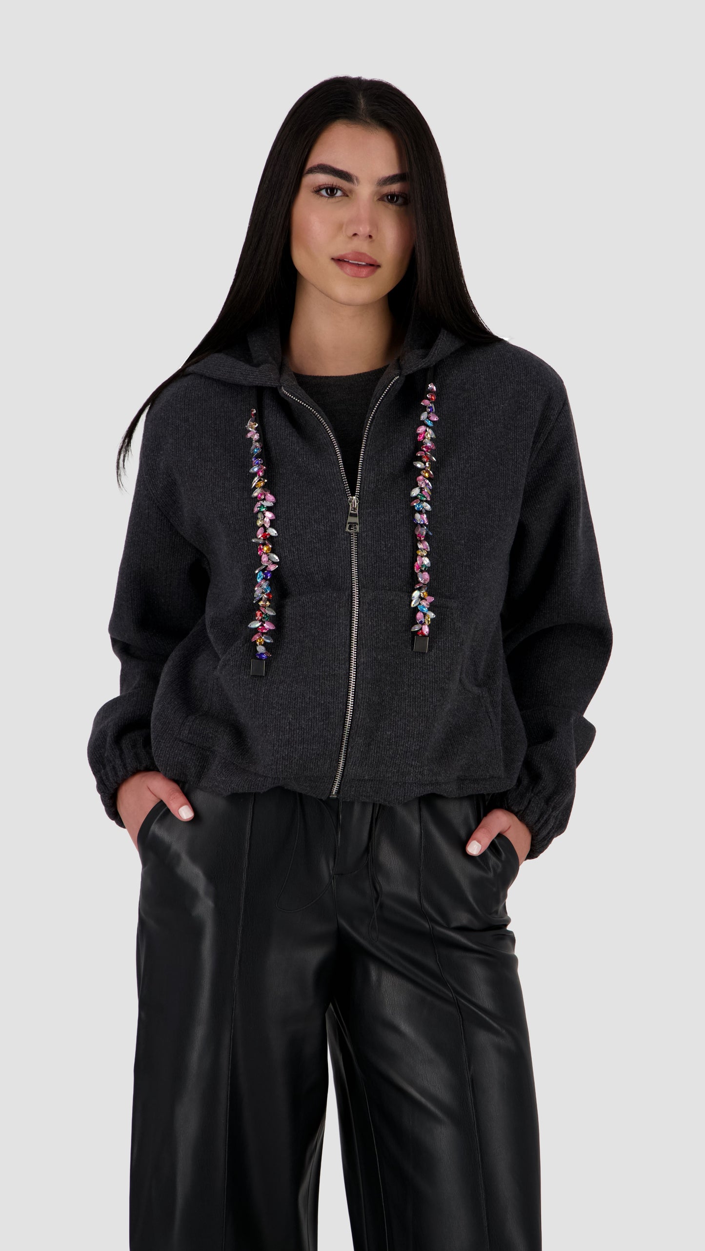 MAYA - Embellished Hoodie