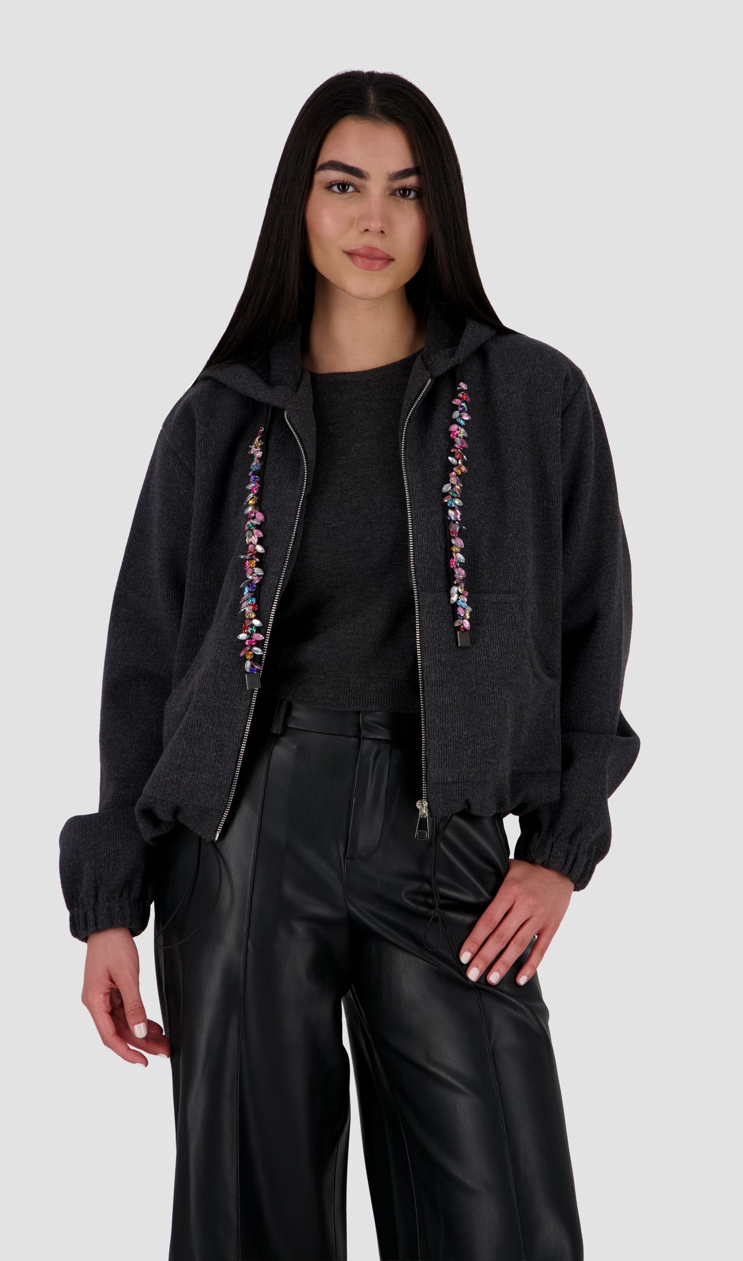 MAYA - Embellished Hoodie